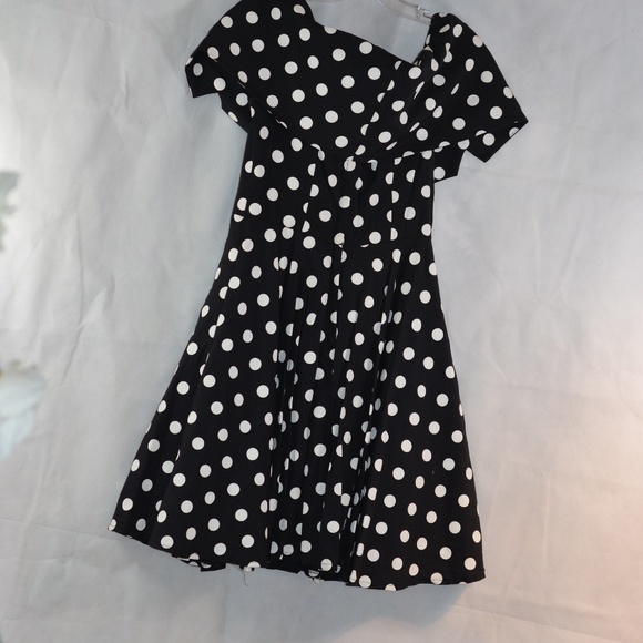 Polka Dot Dress 50's Style SZ 9/10 Le Chateau - Picture 8 of 8